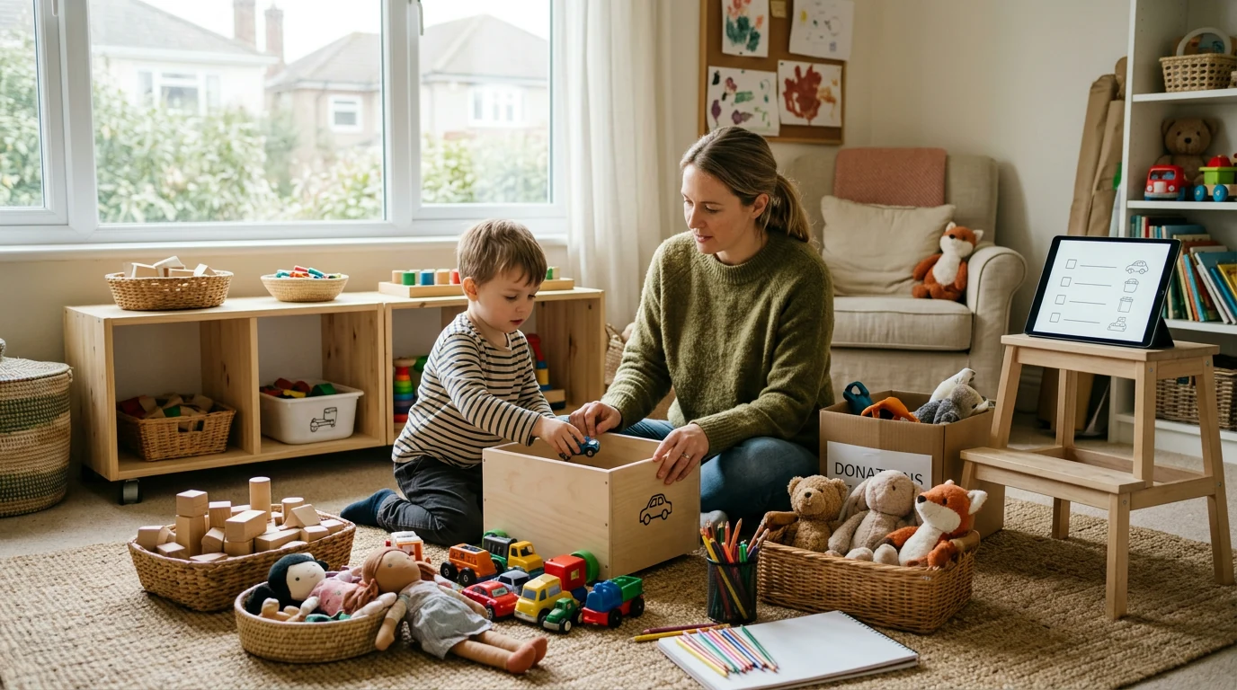 Toy Clutter Reset: KonMari Plan + Checklists for Kids